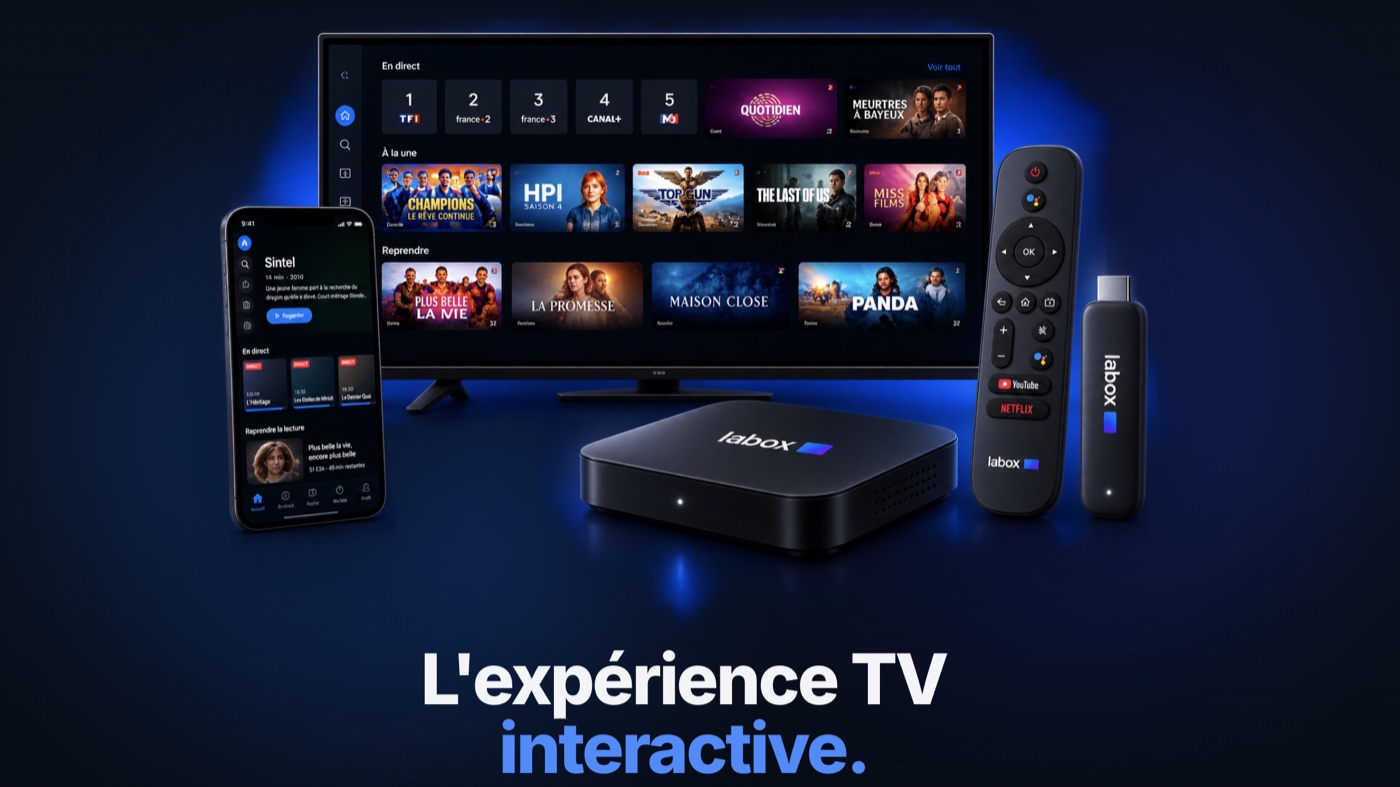 labox — L'expérience TV interactive: TV, box, remote, stick and mobile app